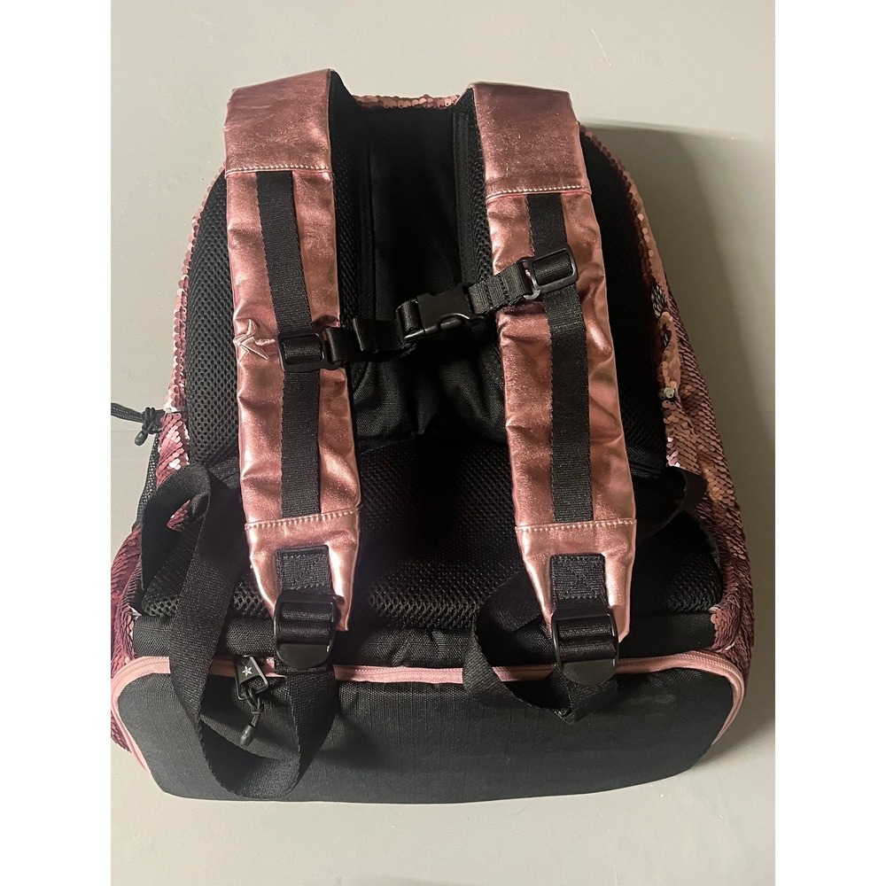 Rebel Athletic Dream Bag Smokey Rose Sequin Cheer Backpack Pink NEW MSRP $138 - Picture 4 of 16